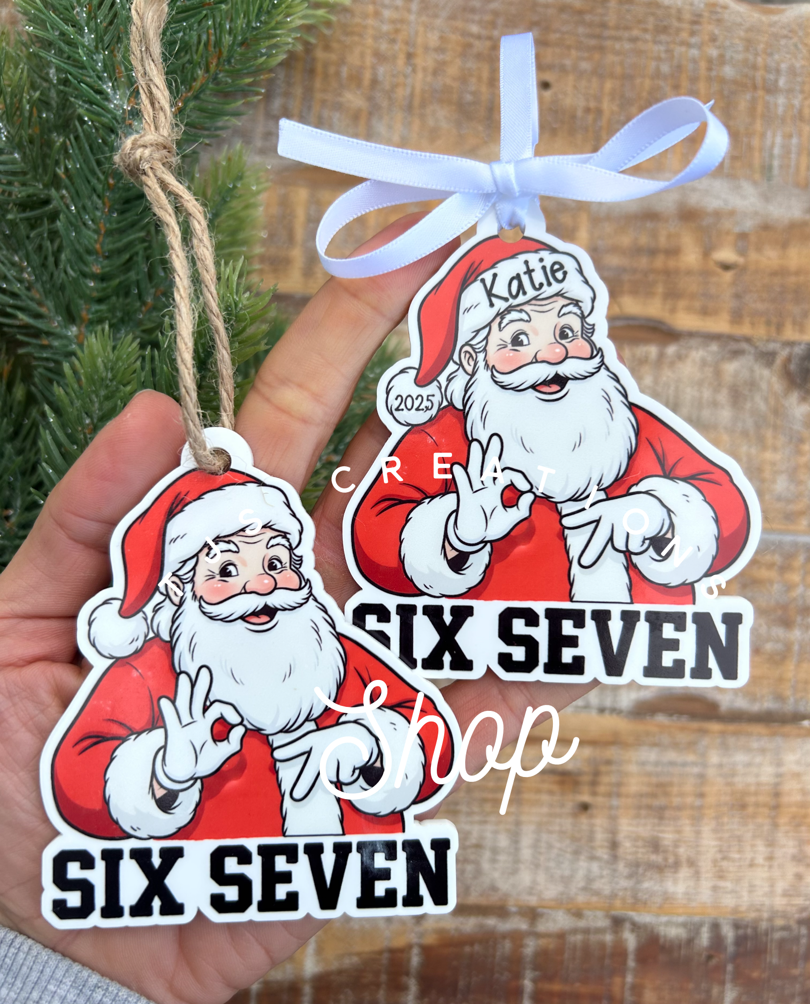 Six Seven, Santa Christmas ornament